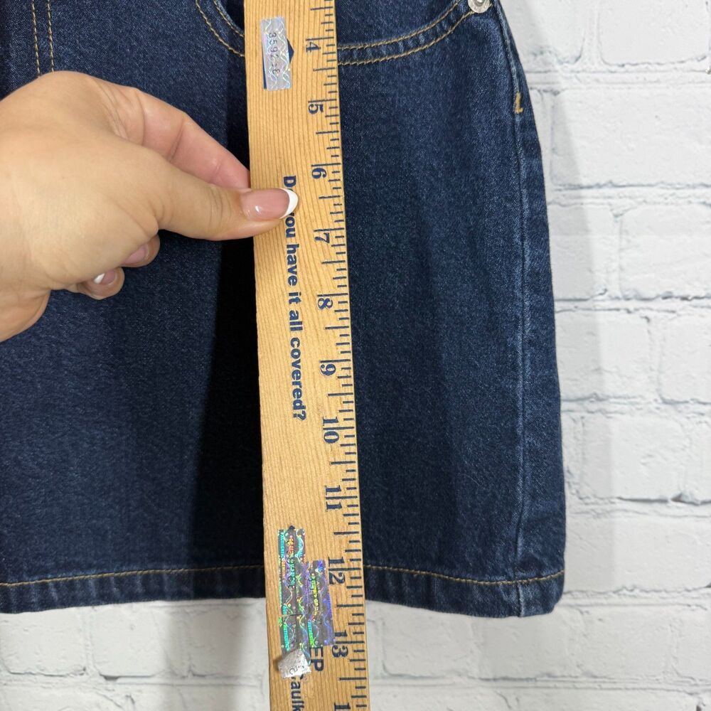 Vintage Tommy Hilfiger Girl Micro Skirt Size 11 Y2K Low Rise Denim 90s Style - Picture 5 of 14